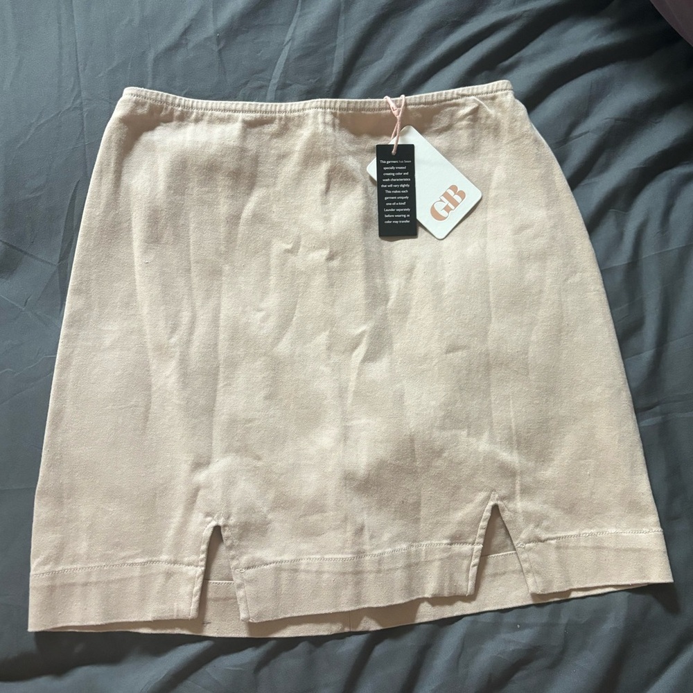 Gianni bini khaki mini skirt